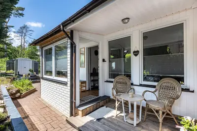 Image de Maison de vacances 'Ferienhaus Stauseeblick' avec vue sur le lac, terrasse privée et Wi-Fi