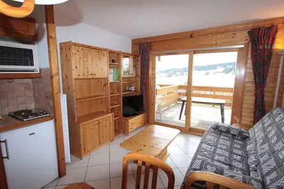 Image de Les Saisies - Studio cabine 4 pers, terrasse, animaux Ok