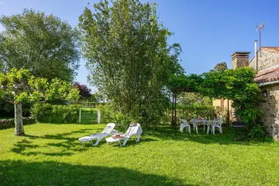 Image de Maison de vacances 'El Prado De La Romia' avec vue sur montagne, terrasse privée et jardin privé