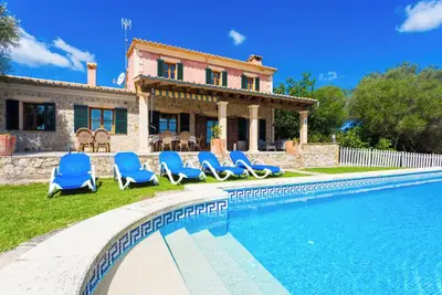 Image de Maison de campagne \"Es Corto\" avec vue sur les montagnes, piscine et Wi-Fi