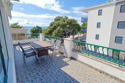 Image de Appartement d'une chambre prés de la plage Promajna, Makarska (A-23184-b)