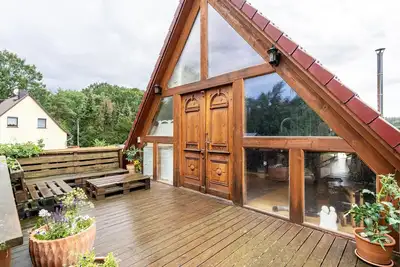 Image de Maison de vacances 'Wohlfühlurlaub In Der Scheune' avec terrasse privée, Wi-Fi et climatisation