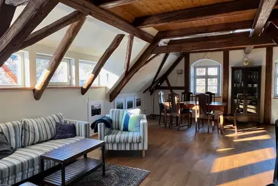 Image de Appartement 'Vorwerk Biensdorf Große Wohnung' avec vue sur la montagne, jardin partagé et Wi-Fi