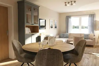 Image de Am Deich Haus 26 - Moderne Doppelhaushälfte nur Wenige Meter vom Ostseestrand Entfernt