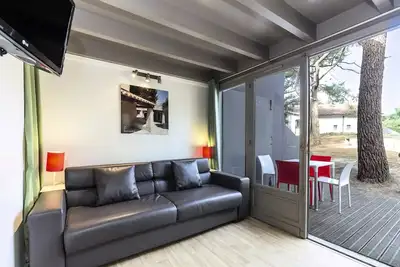 Image de Klassische Maisonette-Wohnung mit 1 Schlafzimmer, 5 Personen, Schlafbereich, Terrasse, Kiefernwald