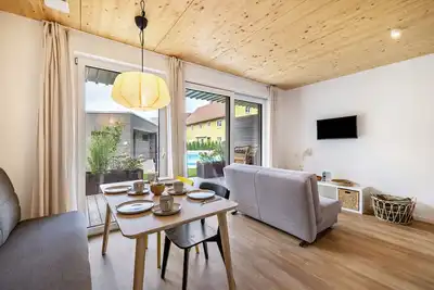 Image de Maison de vacances 'Lupus 1' avec vue sur les montagnes, terrasse privée et Wi-Fi