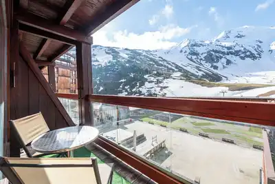 Image de Appartement \"Aiguille Rouge 420\" avec vue sur la montagne, balcon et Wi-Fi
