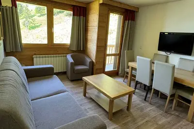 Image de Appartement 2 pièces + cabine, ski aux pieds, piscine, espace bien-être, animaux admis, Belle Plagne