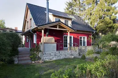 Image de Maison de vacances 'Ferienhaus Haussee' avec vue sur le lac, terrasse privée et Wi-Fi