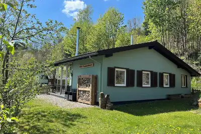 Image de Platell Ferienhäuser Harz, Rodelhaus 4 Persoons Bungalow met Buiten Haard