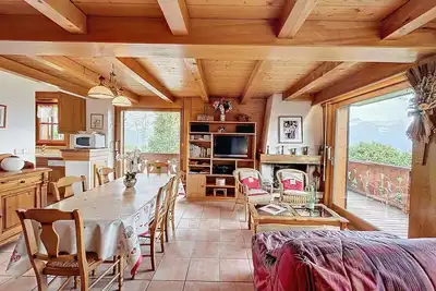 Appartement 3p avec parking proche des pistes à Combloux