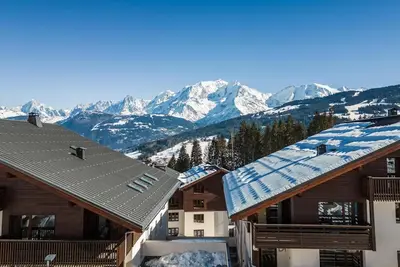 Wifi, piscine, sauna, hammam, balcon, télévision, casier à ski, 43m², Combloux