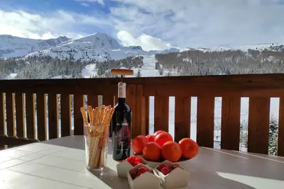 Image de Charmant Appartement, 3p de 41m² avec terrasse sud-ouest, \nface aux pistes de ski