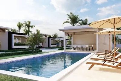 Image de Relax with the family at this peaceful place to stay. Shared swimming pool.