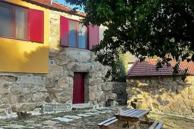 A Quiet Stone House in Nature by a Waterfall 5 min From Douro River