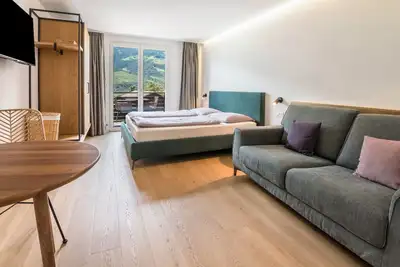 Image de Appartement 'Kortscherhof Apt Typ 6-2' avec vue sur les montagnes, jardin partagé et Wi-Fi