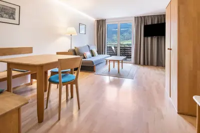 Image de Appartement 'Kortscherhof Apt Typ 2-3' avec vue sur les montagnes, jardin partagé et Wi-Fi