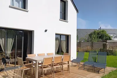 Image de Maison 8 pers, proche plage et commerces, jardin, barbecue, équipements bébé, linge inclus