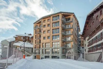 Image de Wifi, centre station, étage -1, piscine, sauna, hammam, balcon, télévision, casier à ski, 47m²