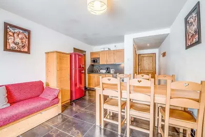 Image de Wifi, 1er étage, terrasse, télévision, casier à ski, 50m², Tignes