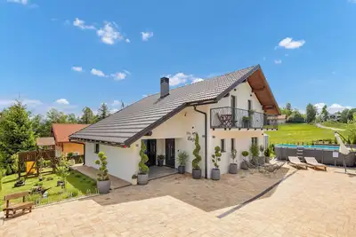 Villa \"Bajer\" with 5 bedrooms and wellness with jacuzzi, and outside pool.