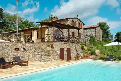 Image de Green oasis of peace! Tuscan country house 10 pers. \nPanoramic view pool