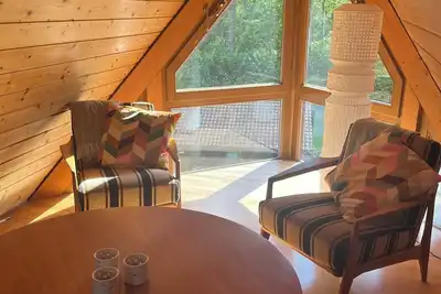 Image de Gemütliche Dachwohnung in Mühle mit Blick auf Wald und Wiesen. Strasbourg 15 Min