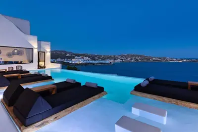 Image de Amazing Mykonos Villa | Villa Komlin | 11 Bedrooms | Unique Aegean Sea Views | Two Private Infinity Pools | Three Private Jacuzzis | Psarou Beach