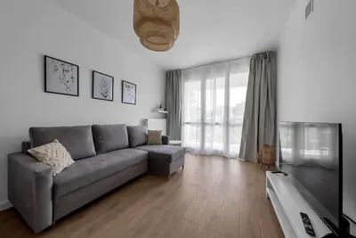 Warsaw Downtown - Balcony & Workspace - by Rentujemy