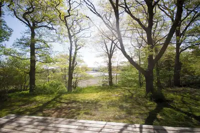 Image de Ocean cottage nestled amongst tall oak trees, pet friendly.