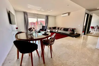 Image de Elegant 1-Bedroom Apartment in Hivernage, Marrakech Near Train Station