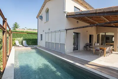 Image de Villa \"Luminières I\" avec vue sur les montagnes, piscine privée et Wi-Fi