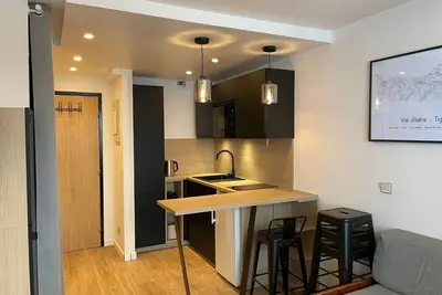 Image de Studio cabine au pied des pistes avec balcon – Tignes Val Claret