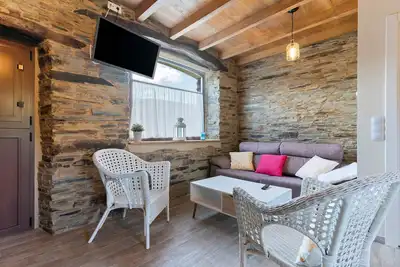 Image de Maison de vacances 'A Corte' avec vue sur les montagnes, terrasse partagée et jardin privé