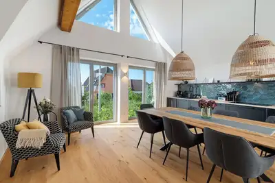 Image de Maison de vacances 'Das Alte Pfarrhaus - Scheune' avec terrasse partagée et Wi-Fi