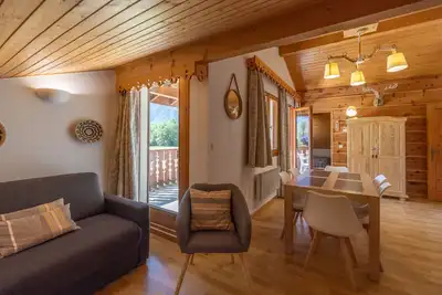 Image de Appartement 'Le Grand Tetras D20' avec vue sur les montagnes, piscine partagée et Wi-Fi