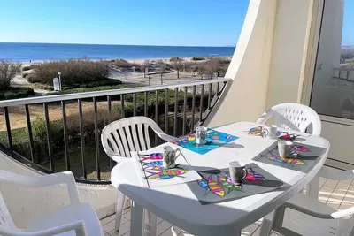 Image de Appartement 1 chambre en bord de mer, 34m² d’extérieurs, parking privé, La Grande Motte