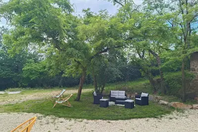 Image de Corps de ferme des Genets du Xix rénové  Parc de 2ha - Ardèche verte 4ch 8 pers.