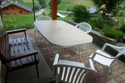 Image de Rez-de-chaussée, terrasse, parking, télévision, 55m², Arêches-Beaufort