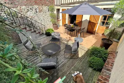 Image de La Terrasse du 10Honfleur, calme, Ste Catherine