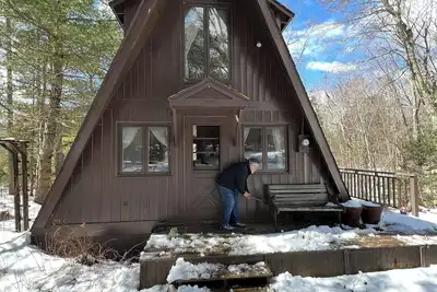 Image de Cozy A frame nestled at the foot of Hunter Mountain
