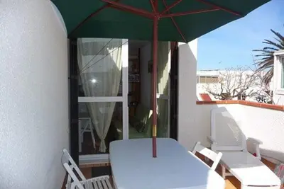 Image de Studio Cabine au 1er étage, Terrasse Sud, Parking, Plage et Commerces à Proximité