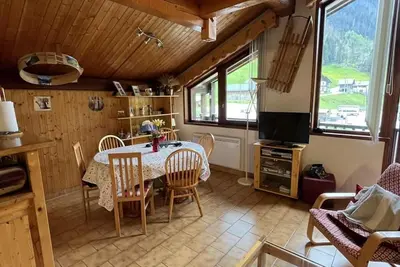 Image de Vue pistes de ski, balcon, casier à ski, 49m², Arêches-Beaufort