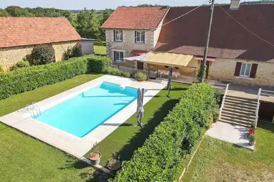 Image de Maison de vacances 'Les Crozes' avec piscine privée, terrasse privée et Wi-Fi