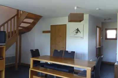 Image de Appartement avec balcon, piscine, sauna et parking - 8 personnes, Arc 1600