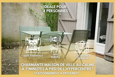 Image de Maison Calme Jardin & Terrasse à 5 min du Centre