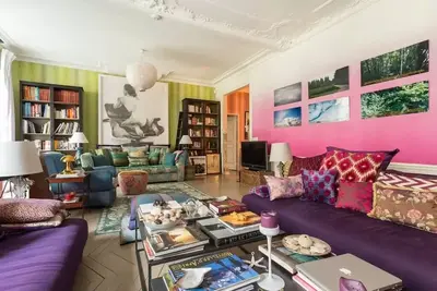 Image de sublime appartement parisien, décorateur renommé, 5mn des champs elysées