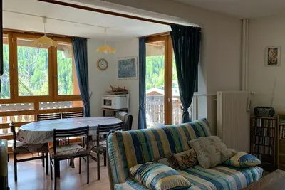 Image de Pra-Loup 1600 - Appartement 65m² 6 pers, face aux pistes, balcon, parking privé