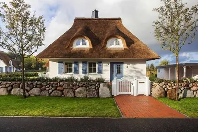 Image de Maison près de la lagune Bodden avec sauna