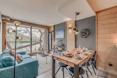 Image de Tignes, 2 ch, 50 m², Wifi, cuisine équipée, balcon sud